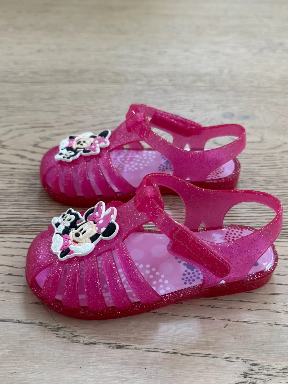 Pink Minnie Mouse Jelly Sandals, size toddler 8